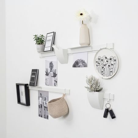 copy ofInfo Rail Variation Set noir Artiteq – Kit mural avec rails, tablettes et rangement