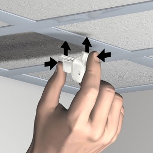 Clip de montage pour suspension pour support en T de faux plafond à charge  lourde
