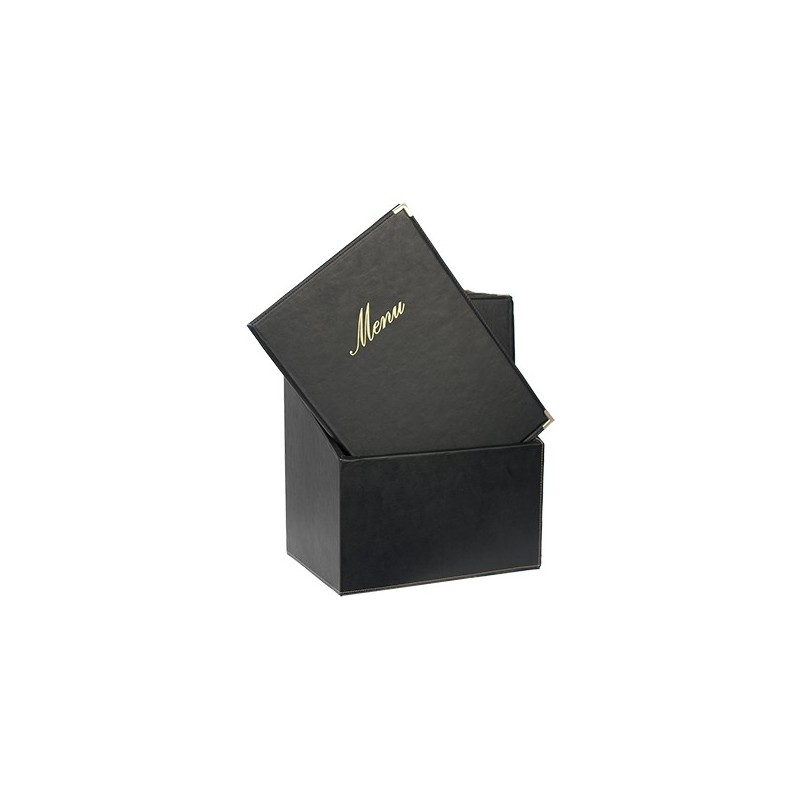 Protège-menus BOX Classique A4 Noir