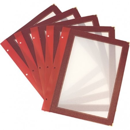 Inserts protège-menus A5