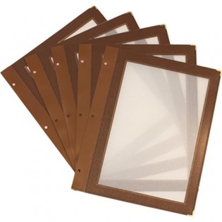 Inserts protège-menus A5