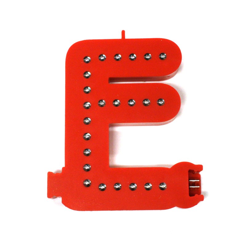 Lettre alphabet E - Lettre lumineuses à LED pour création d'enseigne pour  vitrine hôtel, restaurant, magasin