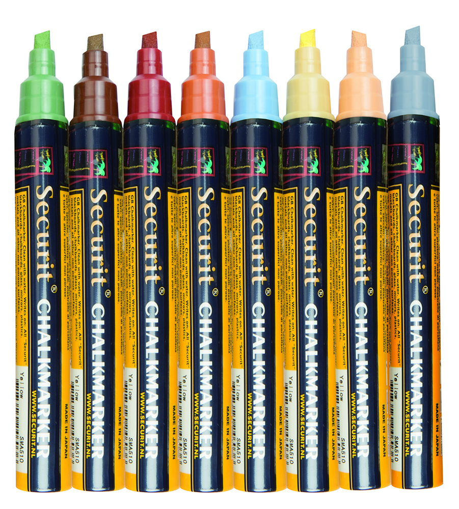 set of 8 chalk markers 2-6 mm