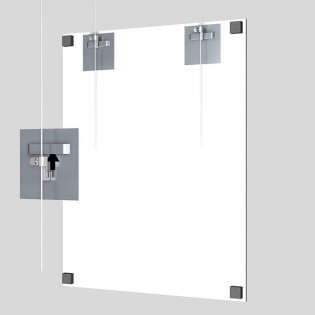 Attache Dibond 100 x 200 mm : max 12 kg 