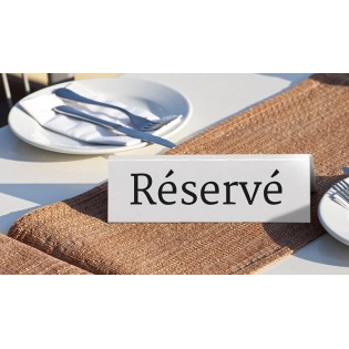 Chevalet de table réservé