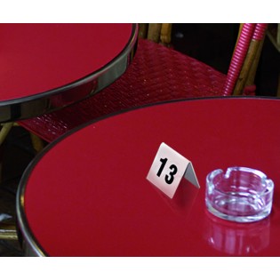 Chevalet numéroté pour table restaurant