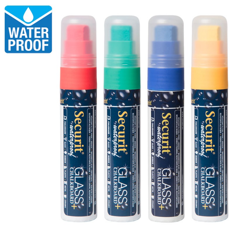 4 feutres craie couleur waterproof