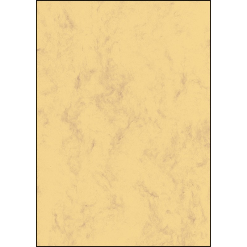 Papier créatif marbré jaune sable
