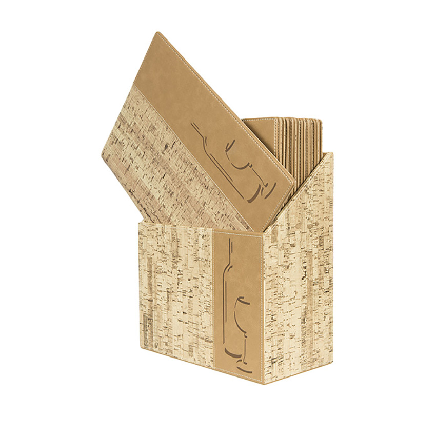 Design A4 Cork - BOX 10 cards wines