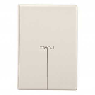 Protège-menus A4 beige 4+2 vues