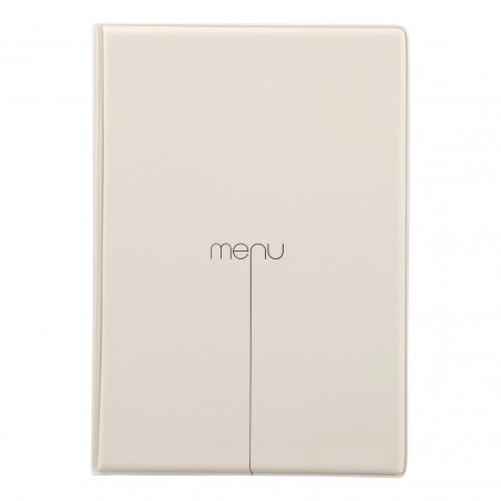 Protège-menus A4 beige 4+2 vues