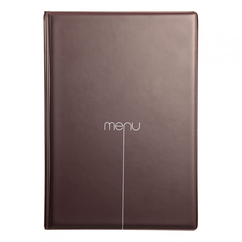 Protège-menus A4 marron 4+2 vues Protège-menus A4 marron 4+2 vues