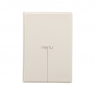 Protège-menus A5 beige 4+2 vues
