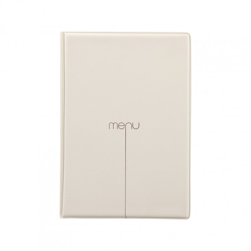 Protège-menus A5 beige 4+2 vues Protège-menus A5 beige 4+2 vues
