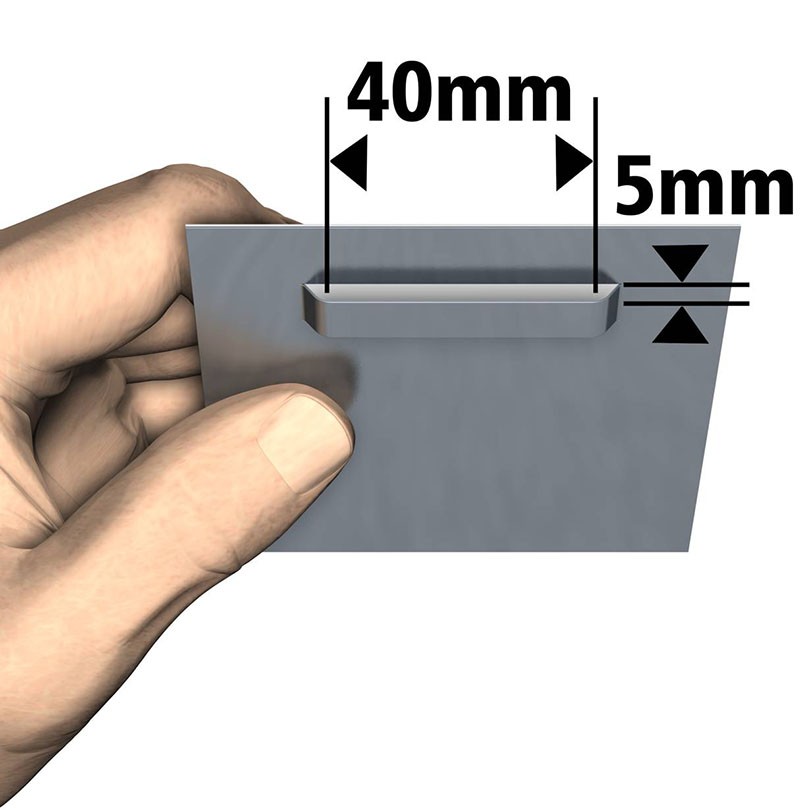 Kit De Fixation Autocollant Pour Miroir Dibond - 2 Supports Avec Tampon Silicone 45x45 Mm