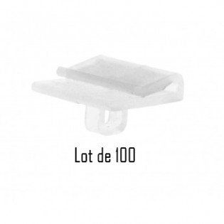 Clip crochet faux plafond parallèle - Lot de 100