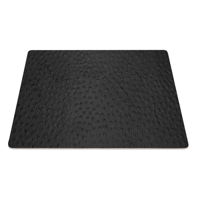 9 Set de table rectangle Fashion noir aspect peau d'autruche