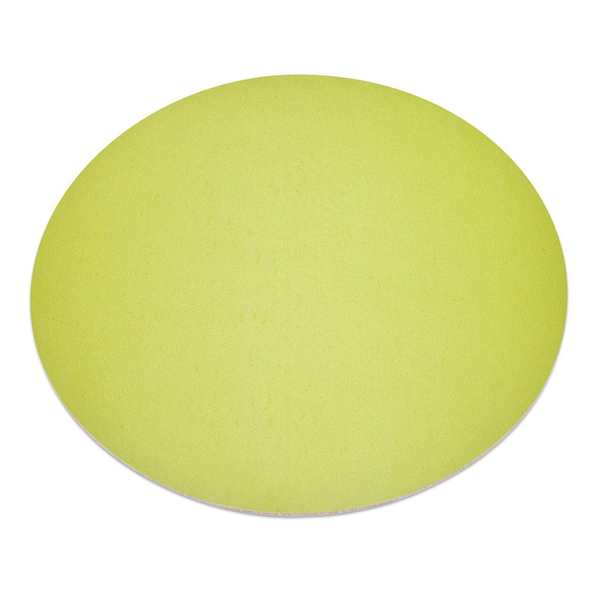 11 sets de table rond Fashion citron vert aspect lisse