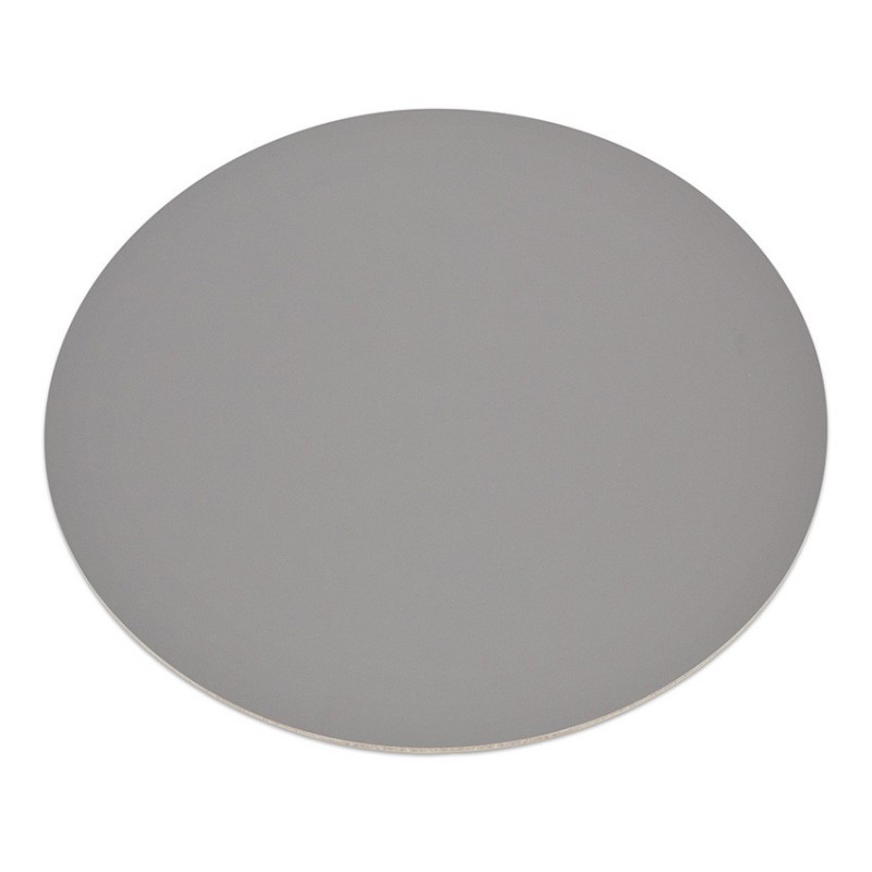 11 sets de table rond Fashion gris aspect lisse