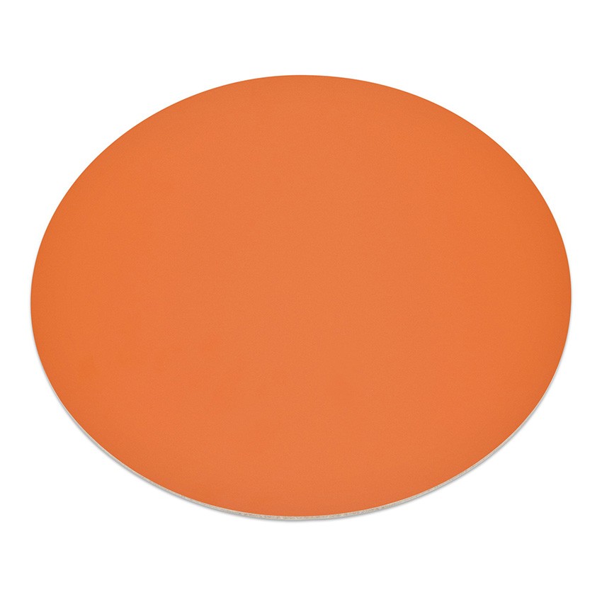11 sets de table rond Fashion orange aspect lisse