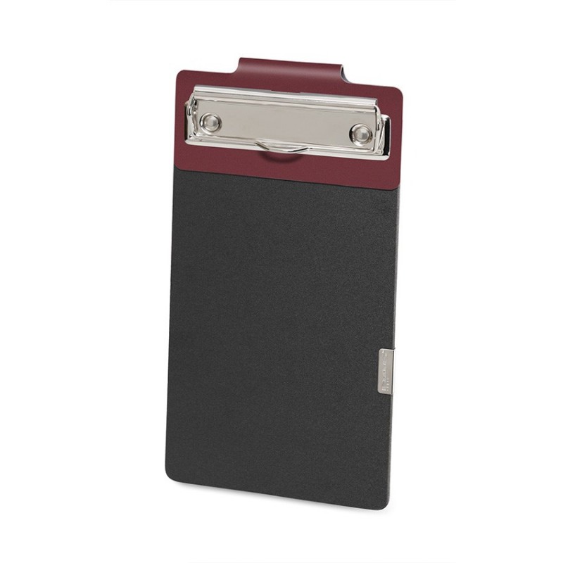 Porte commande EASY en cuir bordeaux aspect lisse