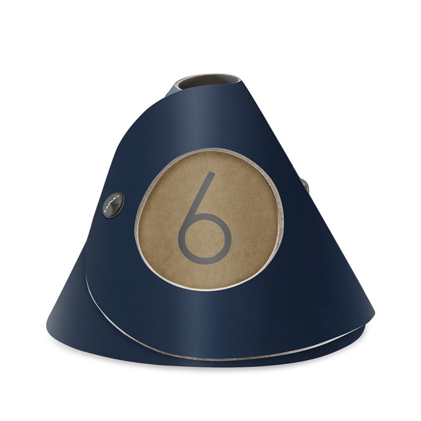10 cônes de table Fashion bleu aspect lisse