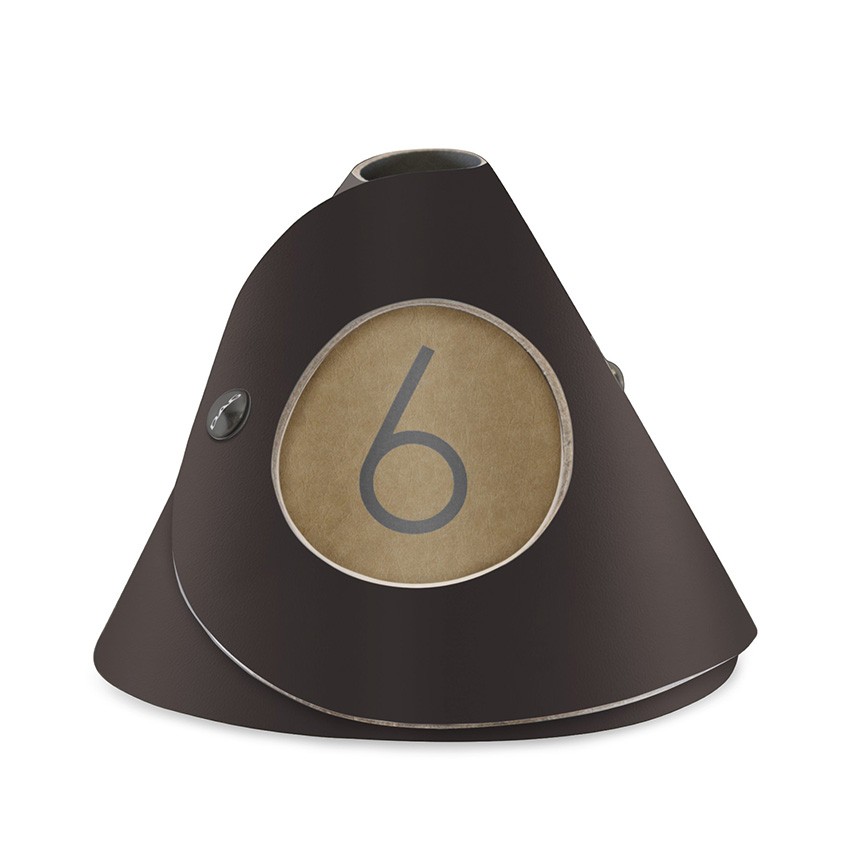 10 cônes de table Fashion marron aspect lisse