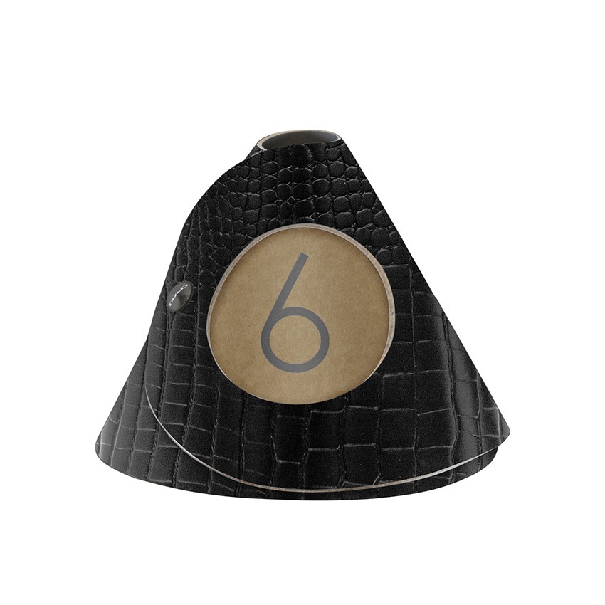 10 cônes de table Fashion noir aspect crocodile