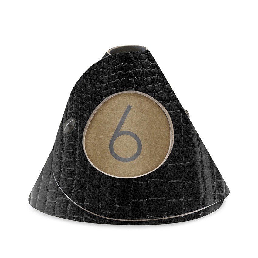 10 cônes de table Fashion noir aspect crocodile