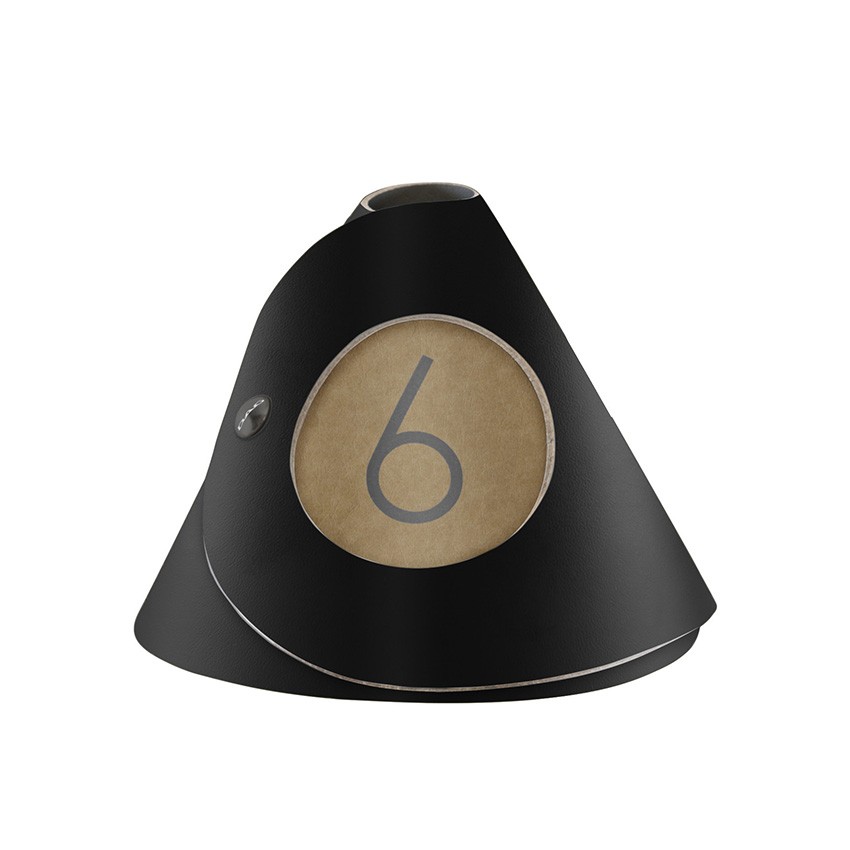 10 cônes de table Fashion noir aspect lisse