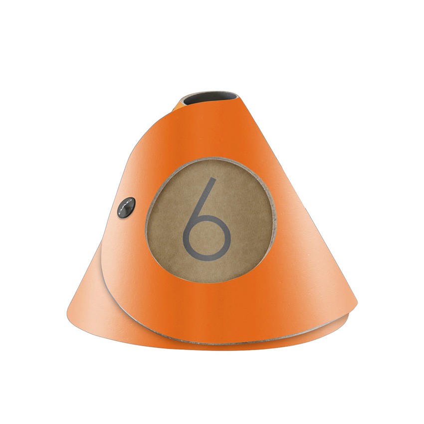 10 cônes de table Fashion orange aspect lisse