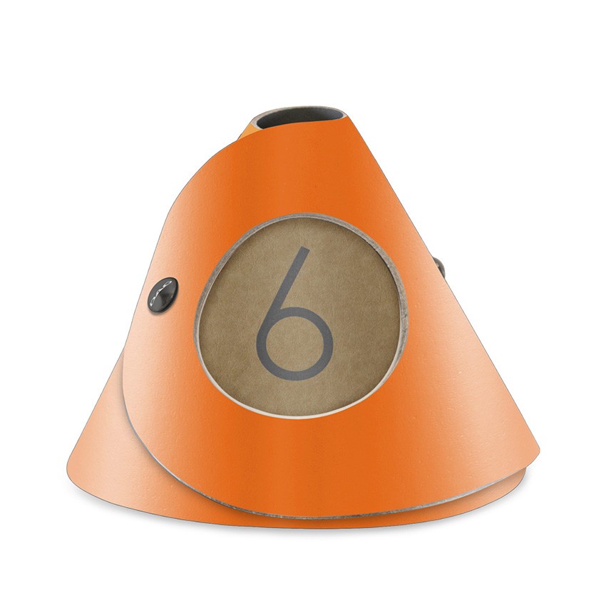 10 cônes de table Fashion orange aspect lisse