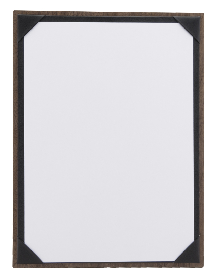 Porte menu tablette deluxe A4 en noyer