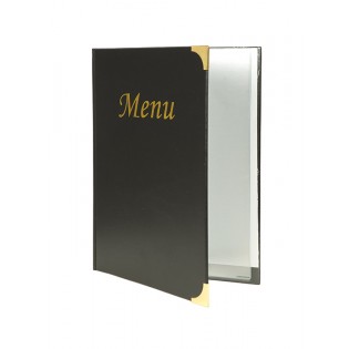 Protège-menus A4 Basic noir