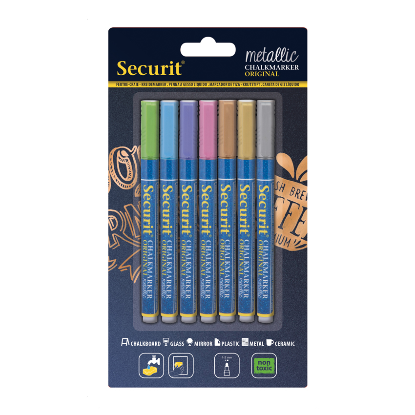 Lot 7 Feutres Craie Métallique 1 2 Mm Pour Ardoise Menu Hôtel Restaurant Lot 7 Feutres Craie