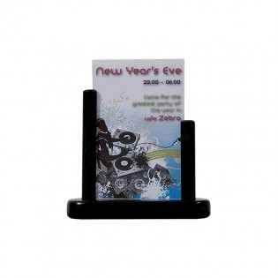 Porte menu de table cadre bois coloris Noir recto / verso