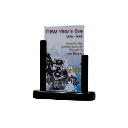 Porte menu de table cadre bois coloris Noir recto / verso