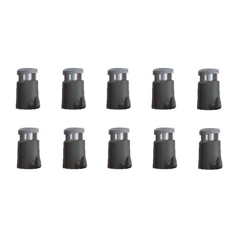 10 crochets Micro Grip autobloquant pour câble Ø 2 mm 10 crochets Micro Grip autobloquant pour câble Ø 2 mm