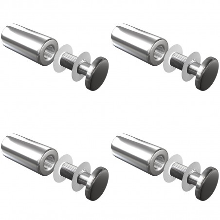 Set de 4 fixation murale vissée FIXV6