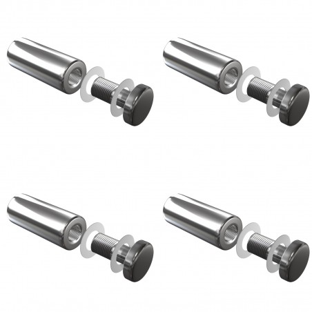 Set de 4 fixation murale vissée FIXV3