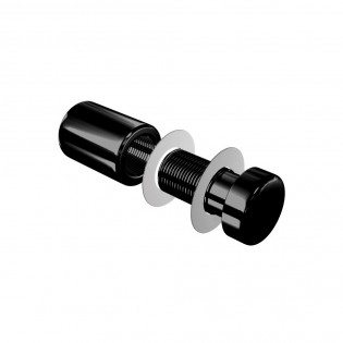 Fixation enseigne murale vissée - Entretoise murale noire vissée FIX-VN1 Ø 13 mm / L 17 mm