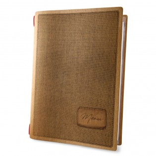 Protège menu format A4 couleur naturel 1 insert modèle COUNTRY - Dag Style