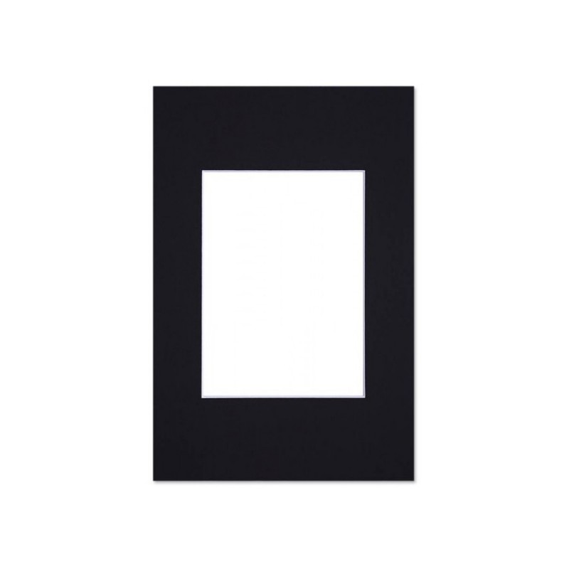 Passe partout standard noir pour cadre et encadrement photo - Nielsen - Cadre 18 x 24 cm - Ouverture 9 x 14 cm