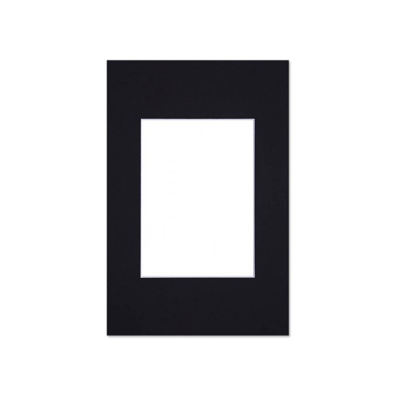 Passe partout standard noir pour cadre et encadrement photo - Nielsen - Cadre 18 x 24 cm - Ouverture 9 x 14 cm Passe partout standard noir pour cadre et encadrement photo - Nielsen - Cadre 18 x 24 cm - Ouverture 9 x 14 cm