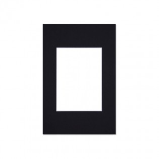 Passe partout standard noir pour cadre et encadrement photo - Nielsen - Cadre 20 x 30 cm - Ouverture 12 x 17 cm