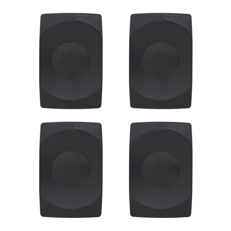 Lot de 4 plateaux porte-addition couleur noir format rectangle 21 x 14 cm - Accessoires table CHR