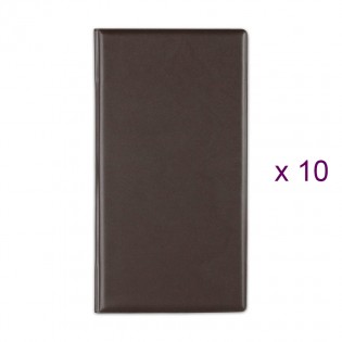Lot de 10 Porte-additions RISTO marron