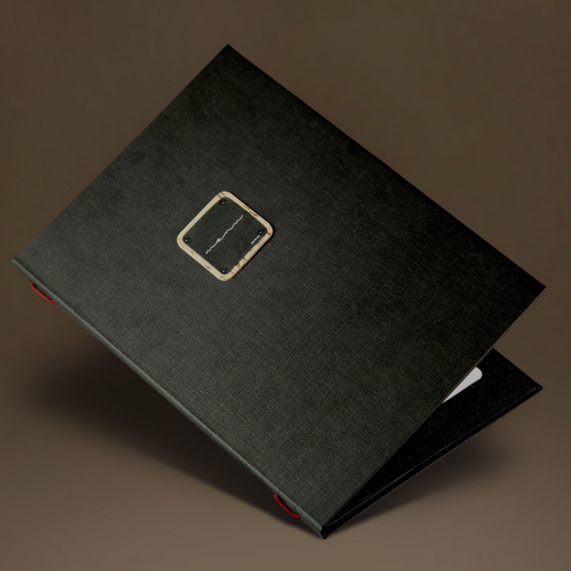 Protege Menu Restaurant A4 Haute Qualité Porte Menu de Table Cuir Synthétique Noir 