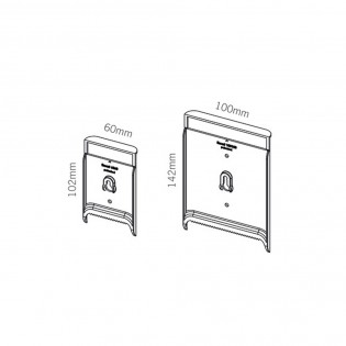 Entretoise invisible pour fixation murale de cadres, tableaux, panneaux - Fissart 60x60mm