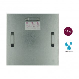 Attache adhésive 180x180 mm max 18 kg pour intérieur / extérieur - Fixation Dibond et miroir